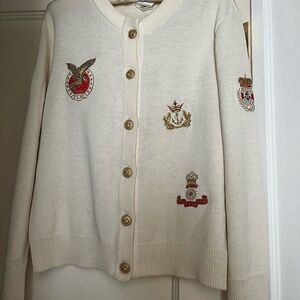 Ivory Nautical Design Sweater - Vintage Mondi - NWOT